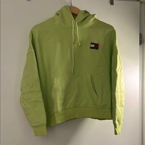Tommy Hilfiger Lime Green Hoodie Vintage